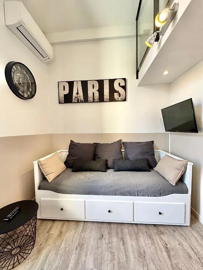 Apartment Studio Avec Clim A 100M Plage - 15Min Centre Ville Nice France